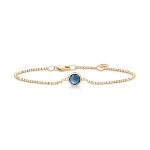 Julie Sandlau Armbånd Primini armbånd Sapphire Blue BR258GDSACR