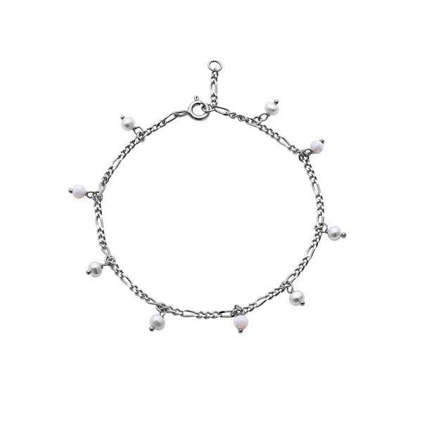 Maanesten Armbånd Lula White armbånd - sølv 8519c