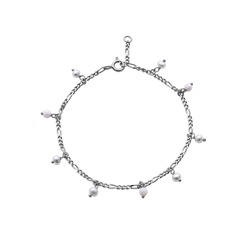 Maanesten Armbånd Lula White armbånd - sølv 8519c