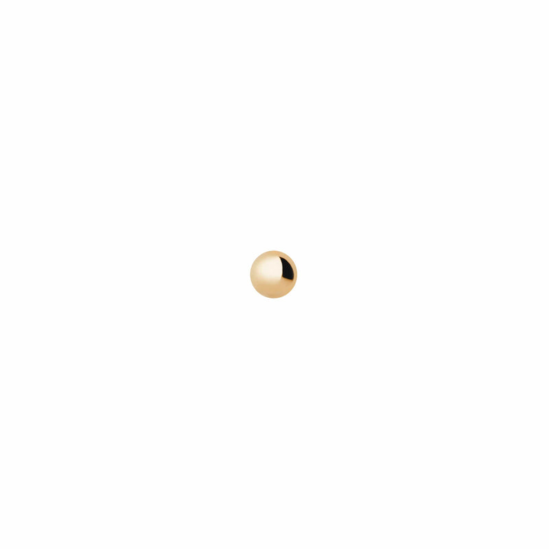 Maria Black Øreringe Ball 2,5 mm piercing ørestik - 14K P1025Y