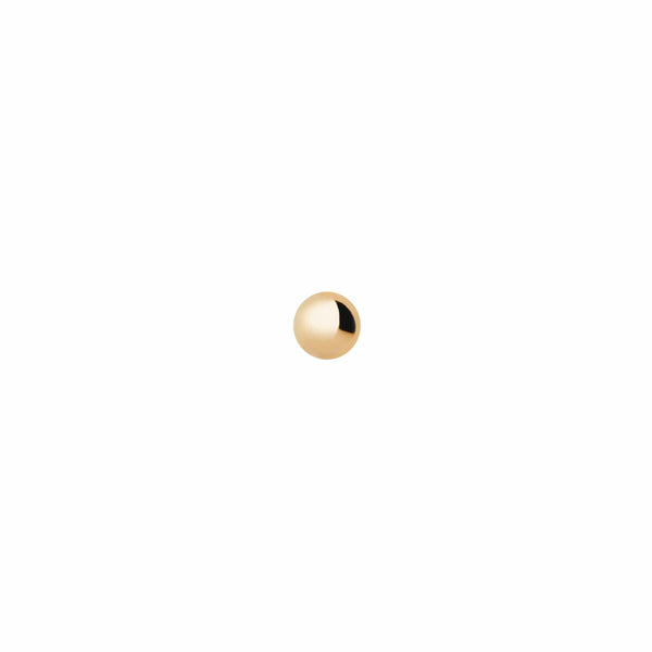 Maria Black Øreringe Ball 3 mm piercing ørestik - 14K P1023Y