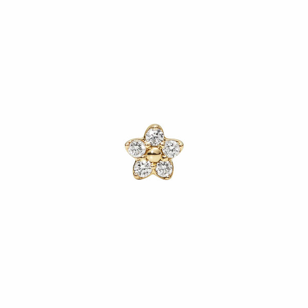 Maria Black Øreringe Daisy 3 piercing ørestik - 14K P1093Y-3