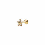 Maria Black Øreringe Daisy 3 piercing ørestik - 14K P1093Y-3