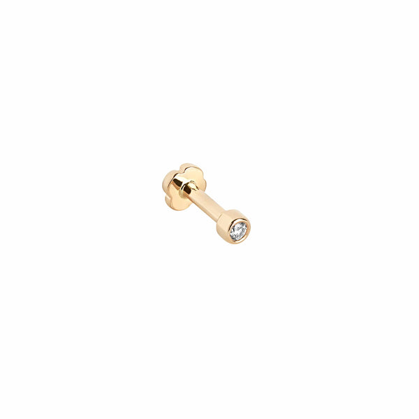 Maria Black Øreringe Dot piercing ørestik - 14K P1036YMD