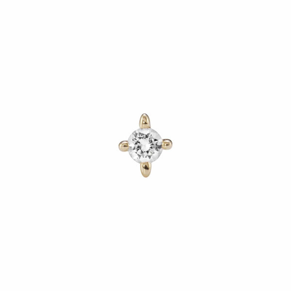 Maria Black Øreringe Fuzzy Daze piercing ørestik - 14K P1105Y