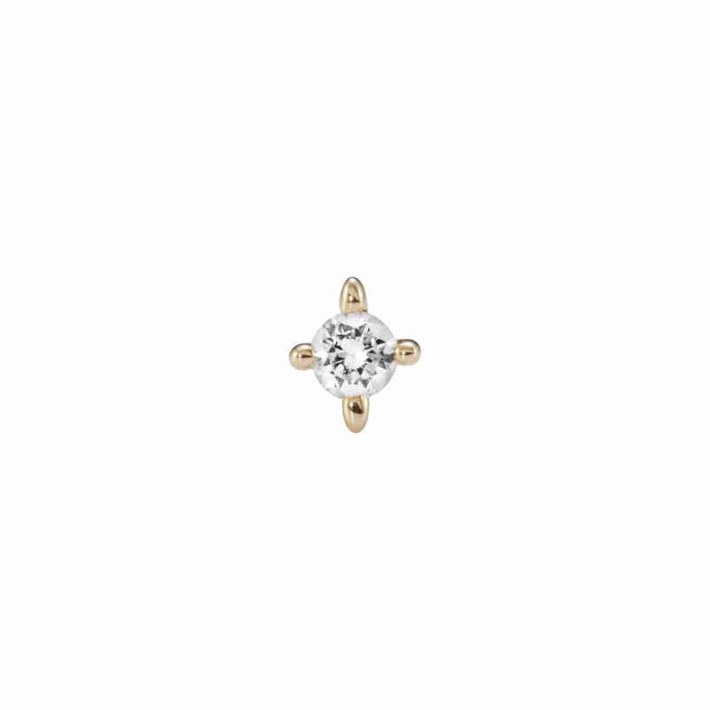 Maria Black Øreringe Fuzzy Daze piercing ørestik - 14K P1105Y