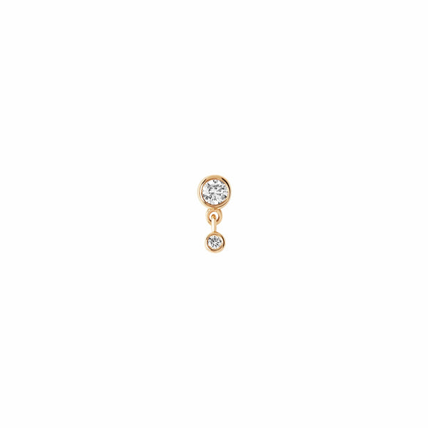 Maria Black Øreringe Mini Me piercing ørestik - 14K P1008YMD