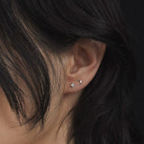 Maria Black Øreringe Murky Blaze piercing ørestik - 14K P1111Y