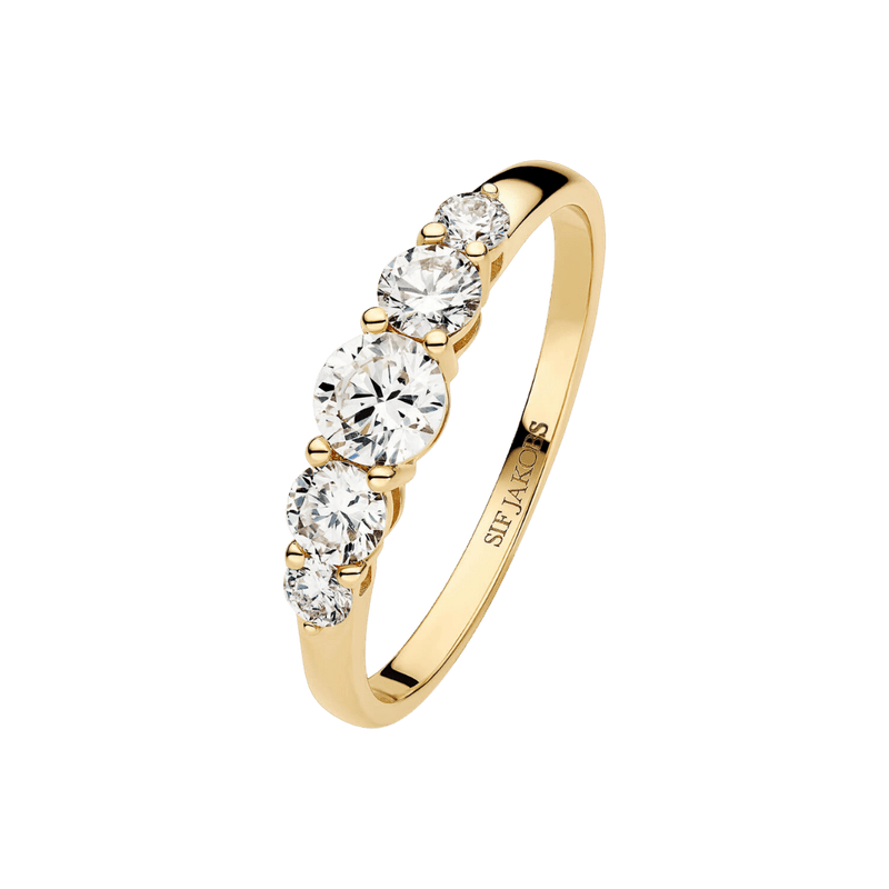 Sif Jakobs Ringe Tiara ring med labgrown diamanter - 14K